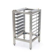 Table pour four à vapeur combiné Maxima avec guides d'étagères, 7x 2/3 GN, structure en acier inoxydable.