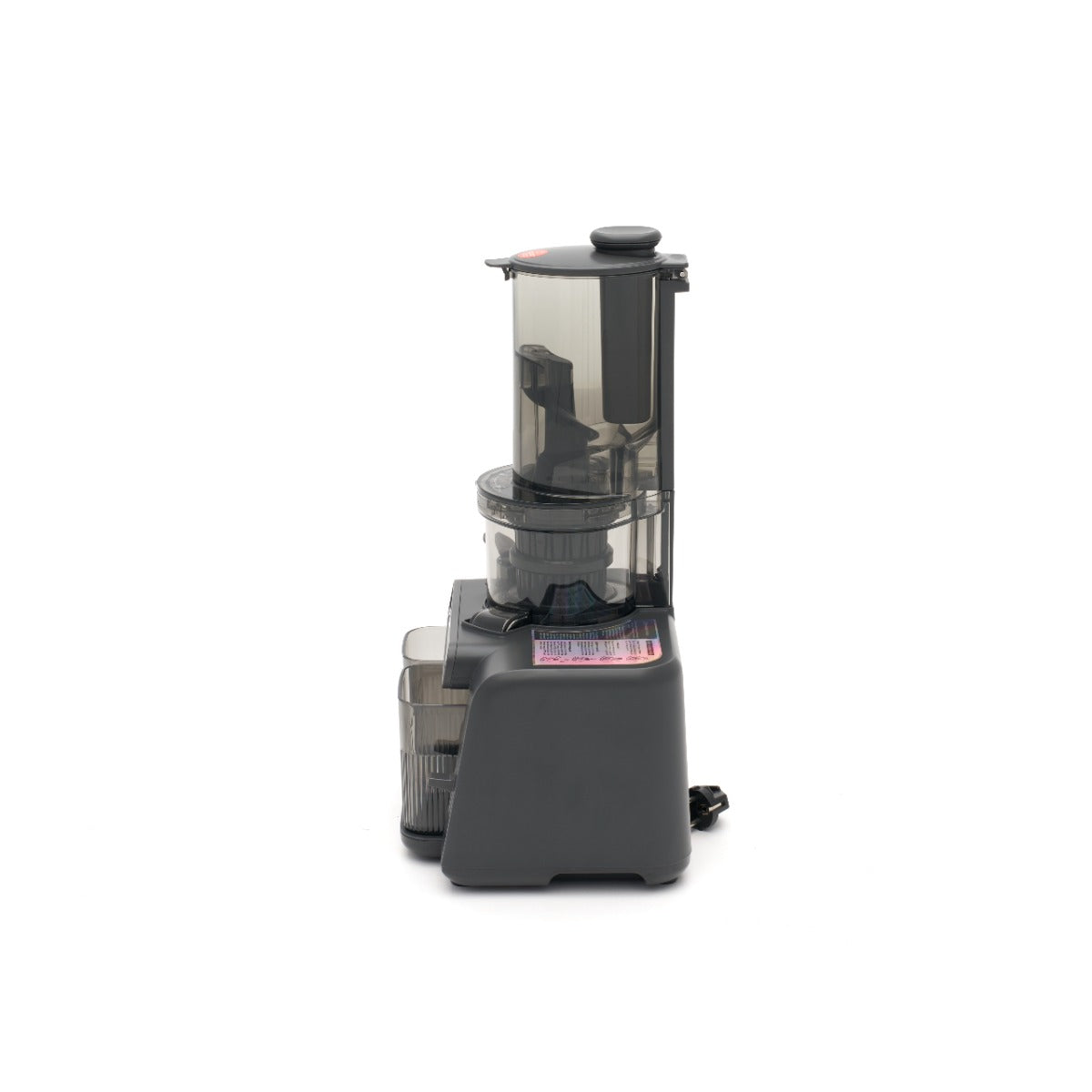 Extracteur de jus Maxima professionnel, presse-agrumes lent avec récipient à jus de 0,8L, en acier inoxydable.