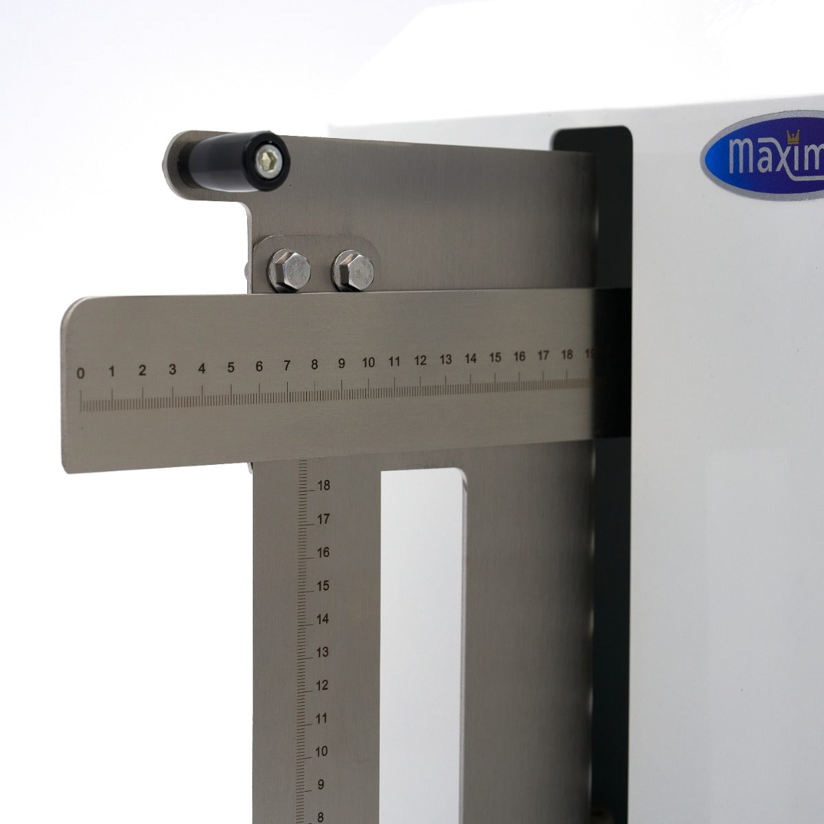 Machine à décorer les gâteaux Maxima, diamètre 36,4 cm, en plastique blanc, utilisée pour la décoration de gâteaux.