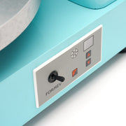Machine à décorer les gâteaux Maxima, diamètre 36,4 cm, en plastique bleu, utilisée pour la décoration créative de gâteaux.