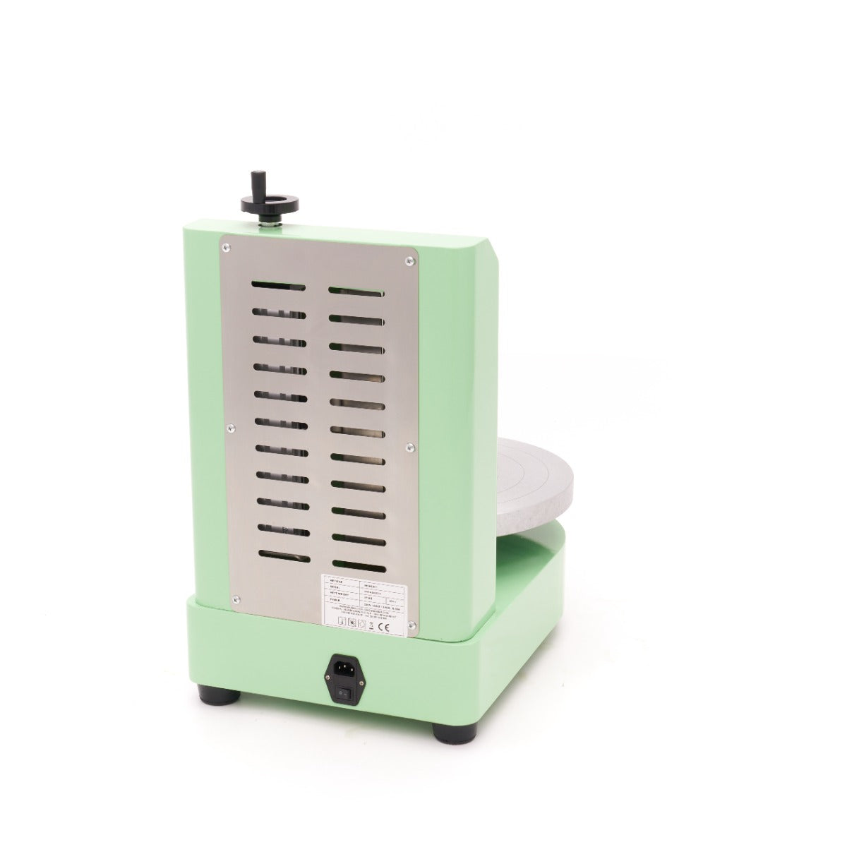 Machine à décorer les gâteaux Maxima, diamètre 36,4 cm, en vert, avec accessoires pour la décoration de pâtisserie.