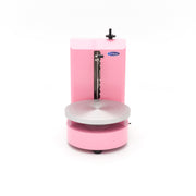 Machine à décorer les gâteaux Maxima, diamètre 36,4 cm, couleur rose, avec accessoires pour la décoration de pâtisseries.