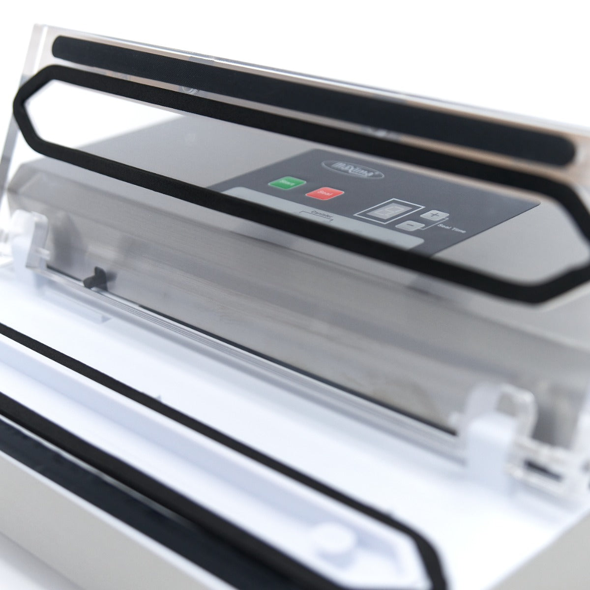 Joint de scellage à vide de 31 cm pour scelleuse sous vide Maxima avec couvercle transparent, idéal pour la conservation alimentaire.