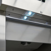 Réfrigérateur - 400 L - 3 étagères réglables (1/1 GN) - acier inoxydable - sur roulettes