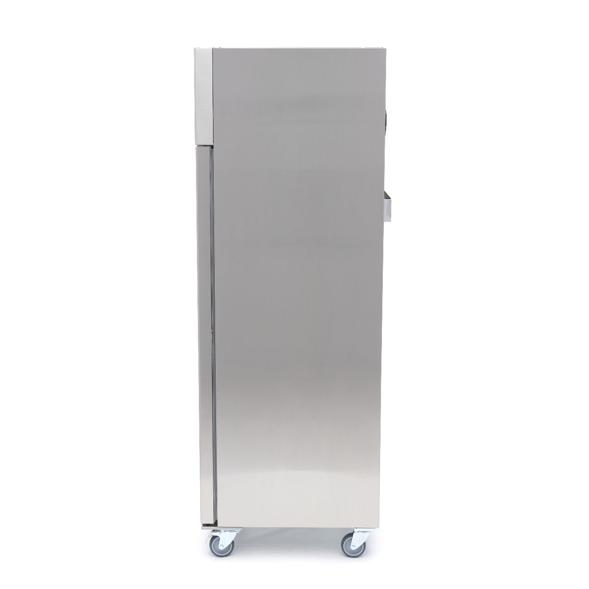 Réfrigérateur - 400 L - 3 étagères réglables (1/1 GN) - acier inoxydable - sur roulettes