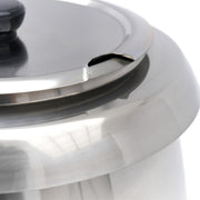 Marmite à soupe – 10 L – pot intérieur amovible – acier inoxydable – avec encoche pour louche