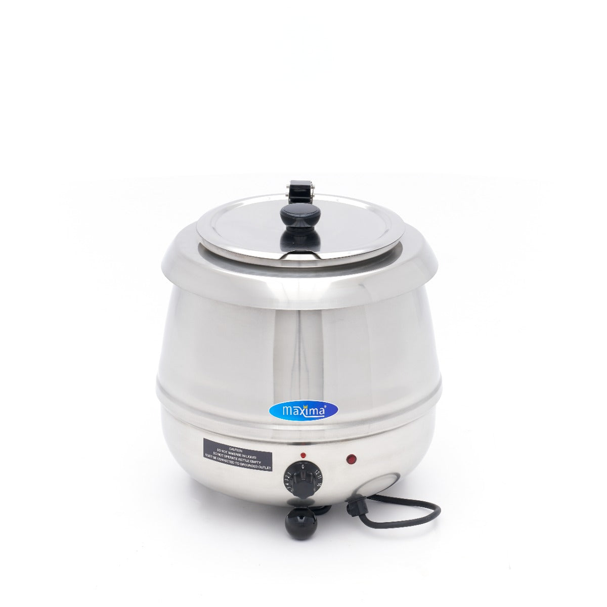 Marmite à soupe – 10 L – pot intérieur amovible – acier inoxydable – avec encoche pour louche