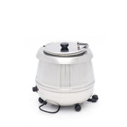 Marmite à soupe – 10 L – pot intérieur amovible – acier inoxydable – avec encoche pour louche