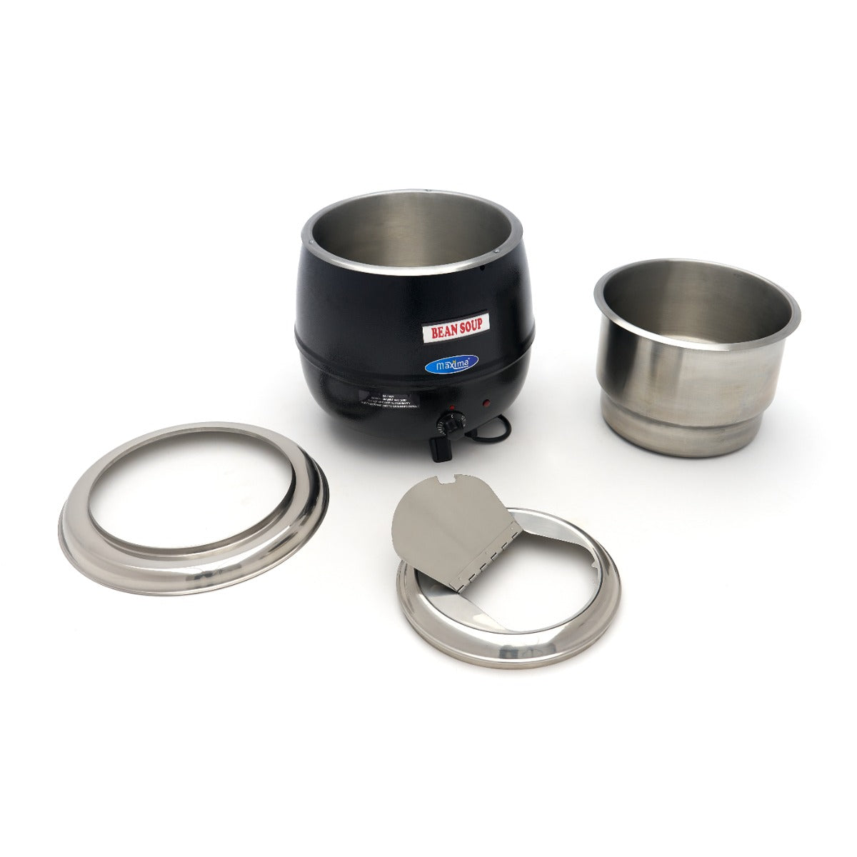 Marmite à soupe – 13 L – Pot intérieur amovible – avec couvercle intégré et encoche pour louche