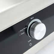 Plancha à induction Maxima 700, double, lisse et rainurée, 5000 W pour cuisson efficace et polyvalente.