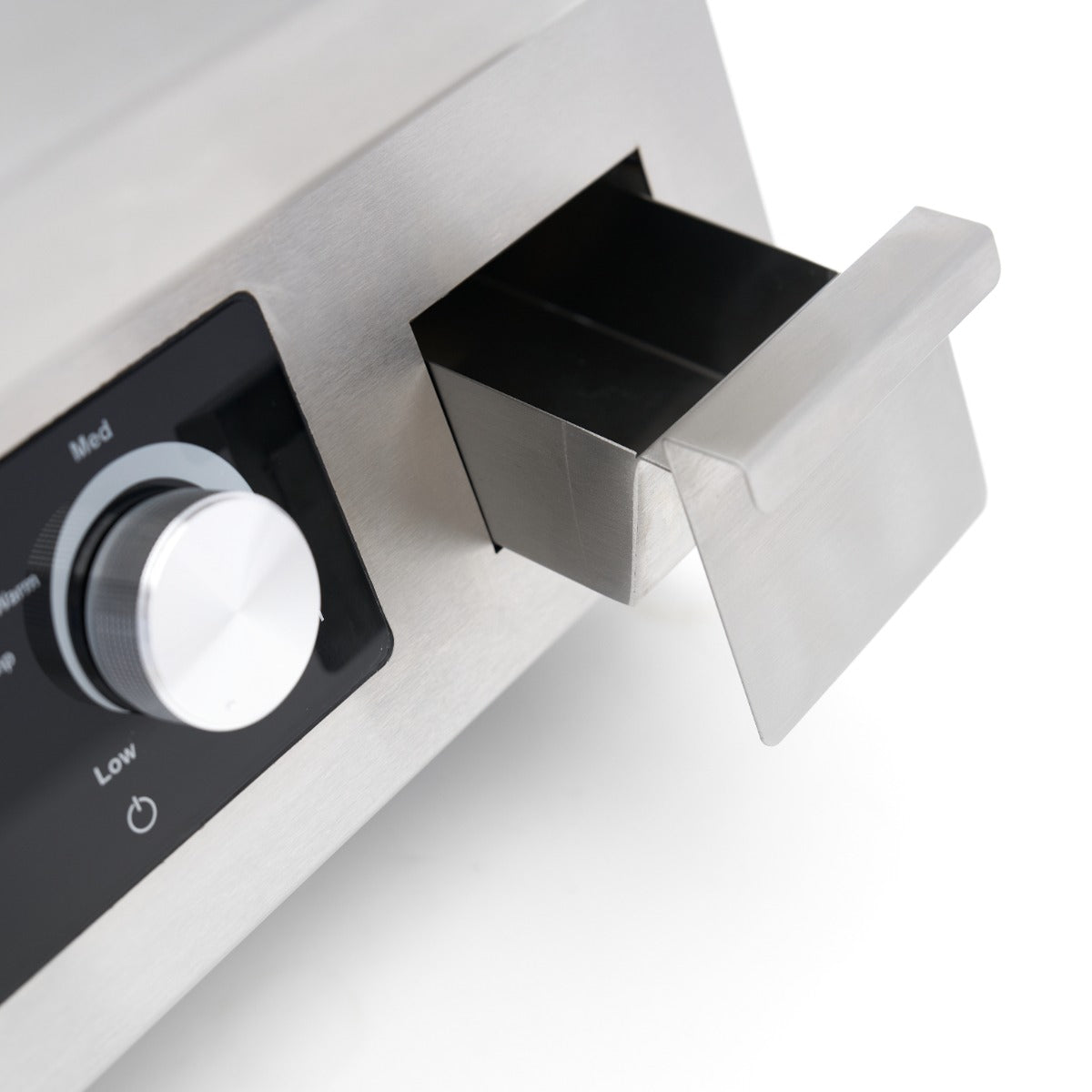 Fourchette de cuisson à induction Maxima 700, plancha lisse de 5 000 W pour cuisson simple et efficace.