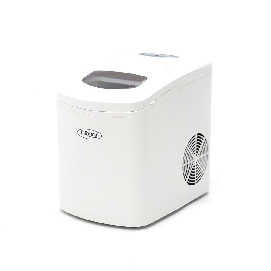 Machine à glaçons - 10-12 kg/jour - glaçons creux - refroidissement par air - blanc