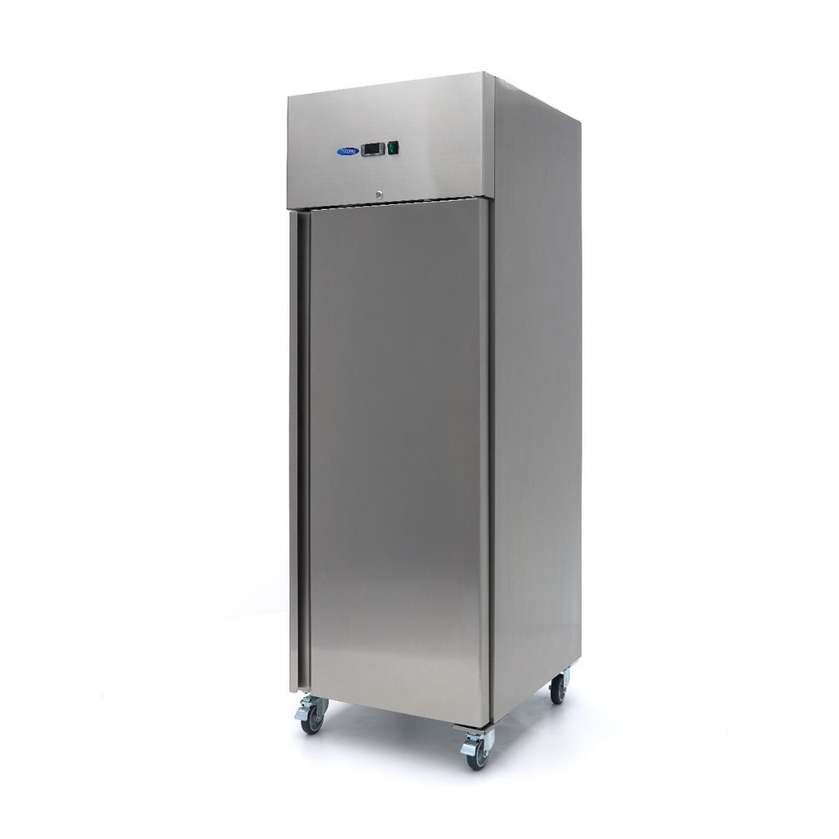 Congélateur - 600 L - 3 étagères réglables (2/1 GN) - acier inoxydable - sur roulettes