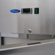 Congélateur - 600 L - 3 étagères réglables (2/1 GN) - acier inoxydable - sur roulettes
