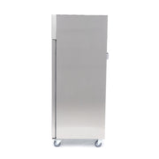 Congélateur - 400 L - 3 étagères réglables - acier inoxydable - sur roulettes