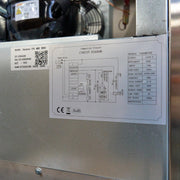 Congélateur - 400 L - 3 étagères réglables - acier inoxydable - sur roulettes