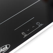 Plaque chauffante électrique Maxima de 38x55cm, température max 105°C, puissance 230W, surface en métal pour cuisson ou maintien au chaud.