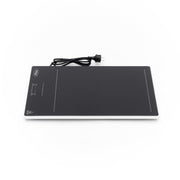 Plaque chauffante électrique Maxima de 38x55cm, température maximale 105°C, puissance 230W, surface en métal.