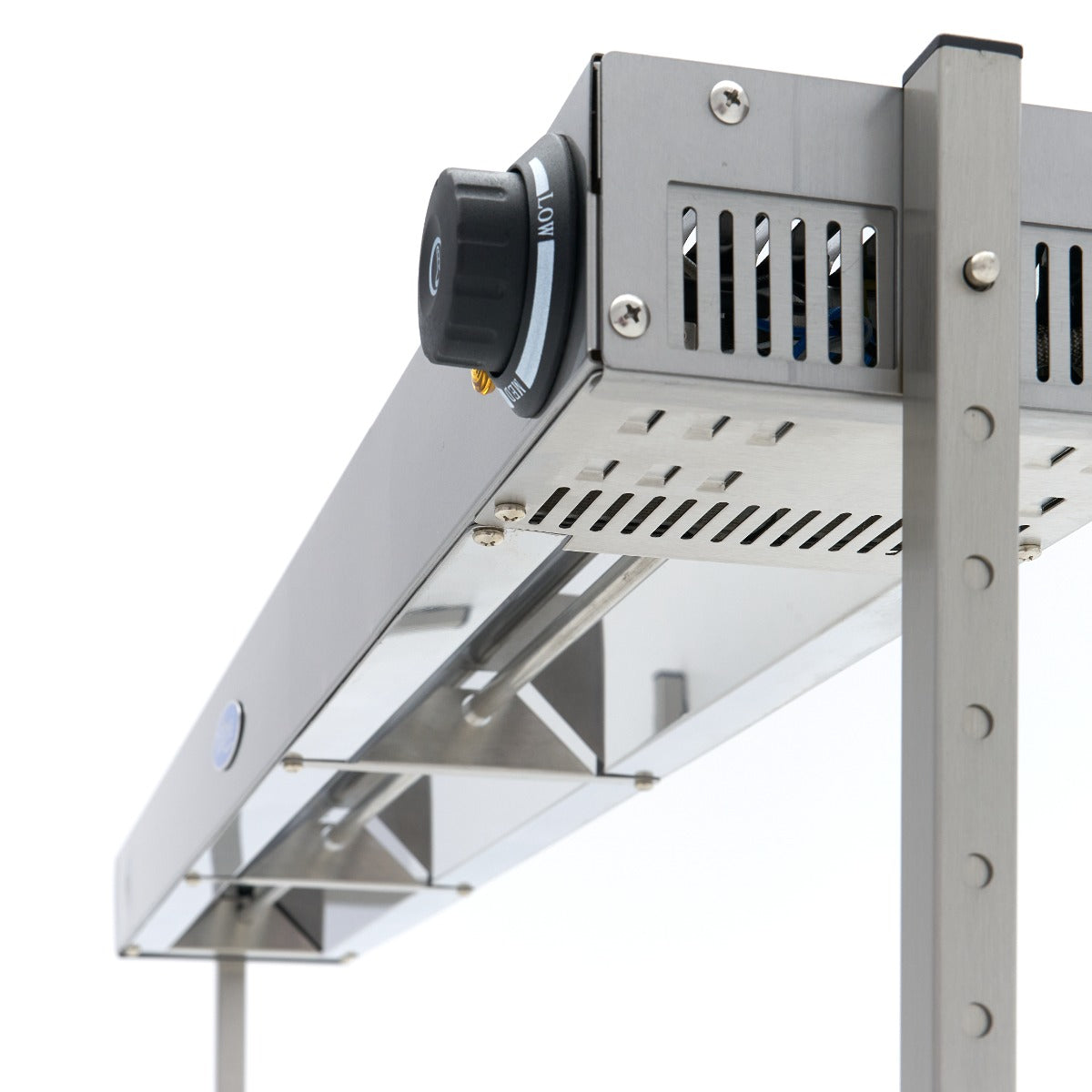 Rampe chauffante Maxima de 107 cm, lampe chauffante pour installation au plafond ou en pose libre, équipée d’un support.