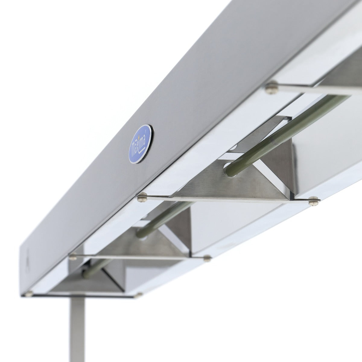 Rampe chauffante Maxima de 152 cm, lampe de chauffage pour installation au plafond ou en pose libre, vue de face.