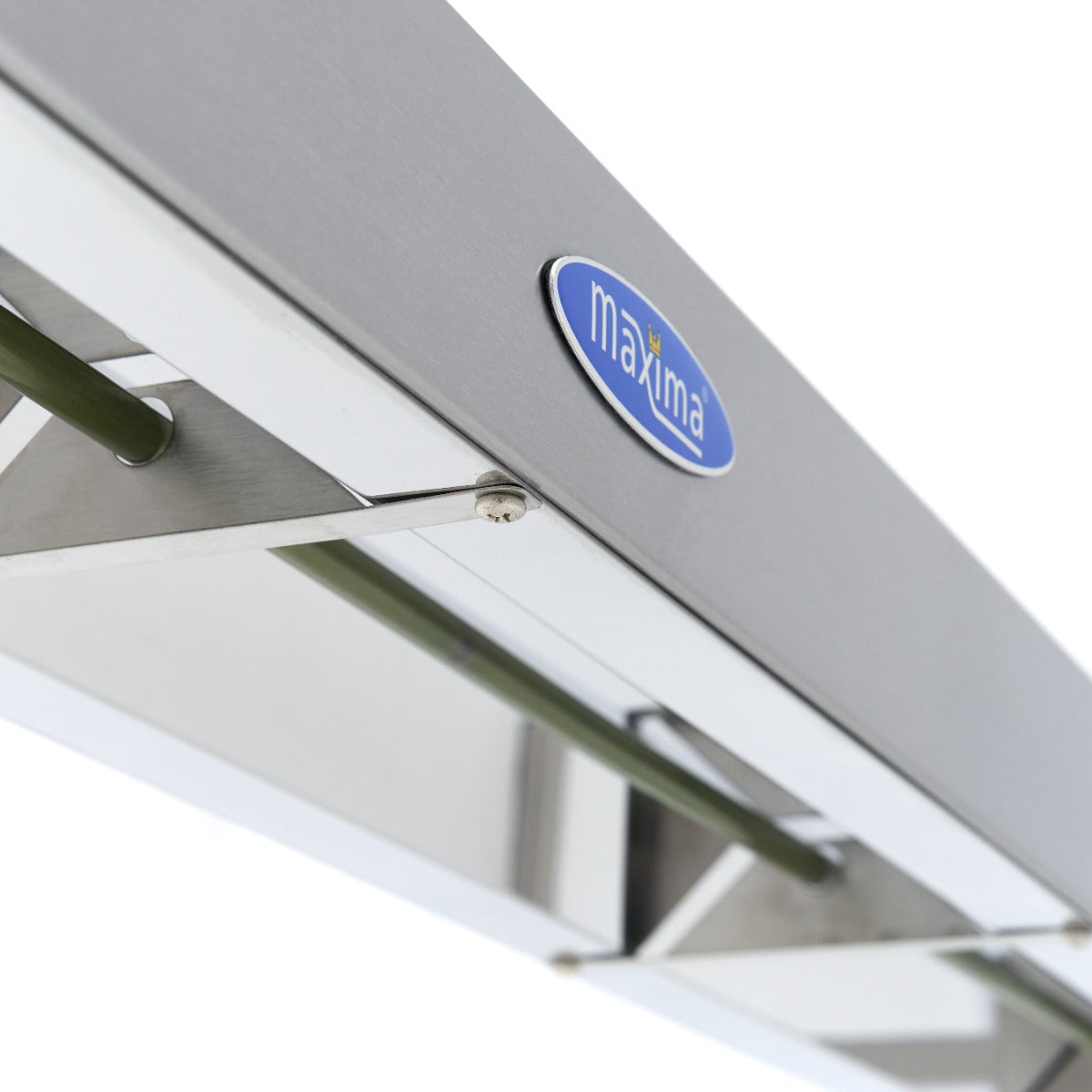 Rampe chauffante Maxima de 152 cm, adaptable au plafond ou en pose libre, avec éclairage et chauffage intégrés.