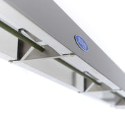 Rampe chauffante Maxima de 182 cm, lampe chauffante adaptée à une installation au plafond ou en pose libre, vue de face.