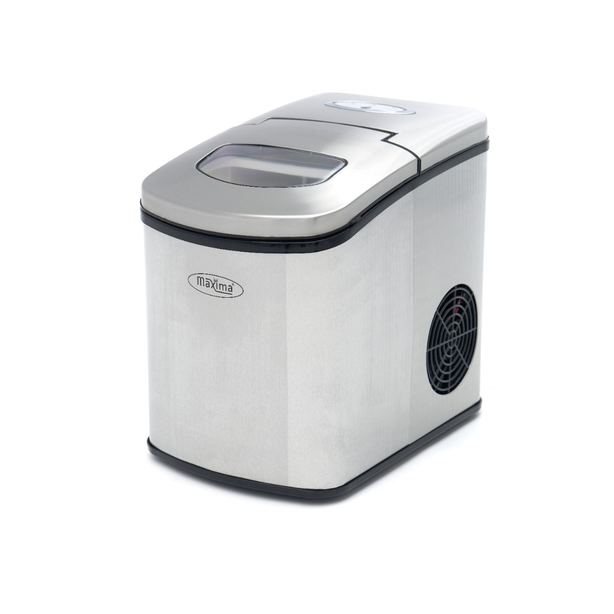 Machine à glaçons - 10-12 kg/jour - glaçons creux - refroidissement par air - argent