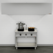 Wokstove | gaz wok stove - 2x15 kW - 2 cooking zone - Unninox - image 7