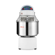 Pétrin à spirale Maxima de 50L avec 2 vitesses, capable de pétrir jusqu'à 32 kg de pâte, pour boulangerie et pâtisserie.