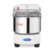 Pétrin à spirale Maxima blanc, capacité de 8 L, pour pétrir 4,5 kg de pâte, machine de cuisine professionnelle.