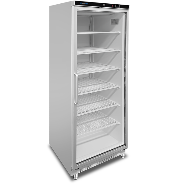 Freezer | 630L | White + Glass | –18°C/–22°C | Ventilated | 775 x 735 x 1920 mm - Unninox - image 2