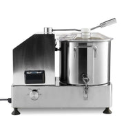 Robot culinaire Maxima avec bol de 9L et accessoires de coupe, idéal pour préparer de grandes quantités en cuisine.