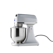 Mixer planétaire - 7 L - jusqu'à 2 kg de pâte - argent