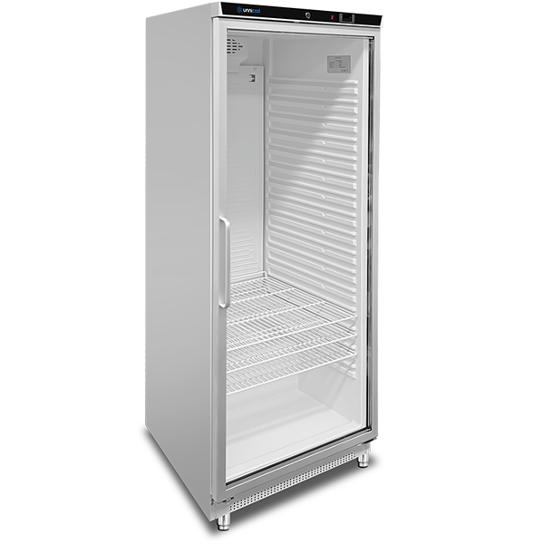 Refrigerator | 630L | White + Glass | +2°C/+8°C | Ventilated | 775 x 735 x 1920 mm - Unninox - image 2