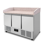 Pizza workbench | 350 L | 3 portes (1/1 GN) | +2 °C to +8 °C - Unninox - image 2