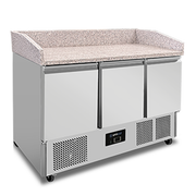 Pizza workbench | 350 L | 3 portes (1/1 GN) | +2 °C to +8 °C - Unninox - image 3