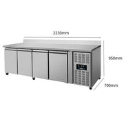 Refrigerated Comptoir – 4 portes – 2230x700x850mm - Unninox - image 2
