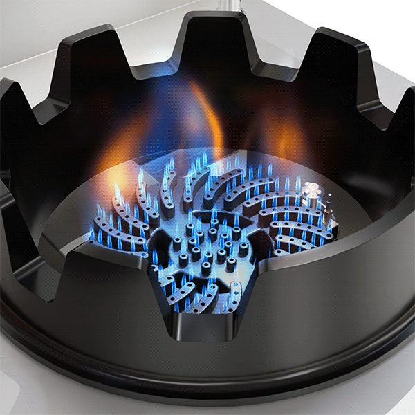 Wokstove | gaz wok stove – 4×15 kW – 4 cooking zone - Unninox - image 5