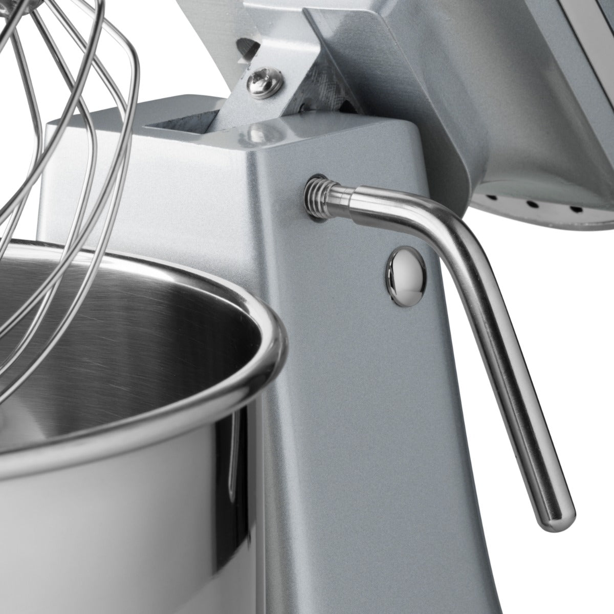 Mixer planétaire - 7 L - jusqu'à 2 kg de pâte - argent