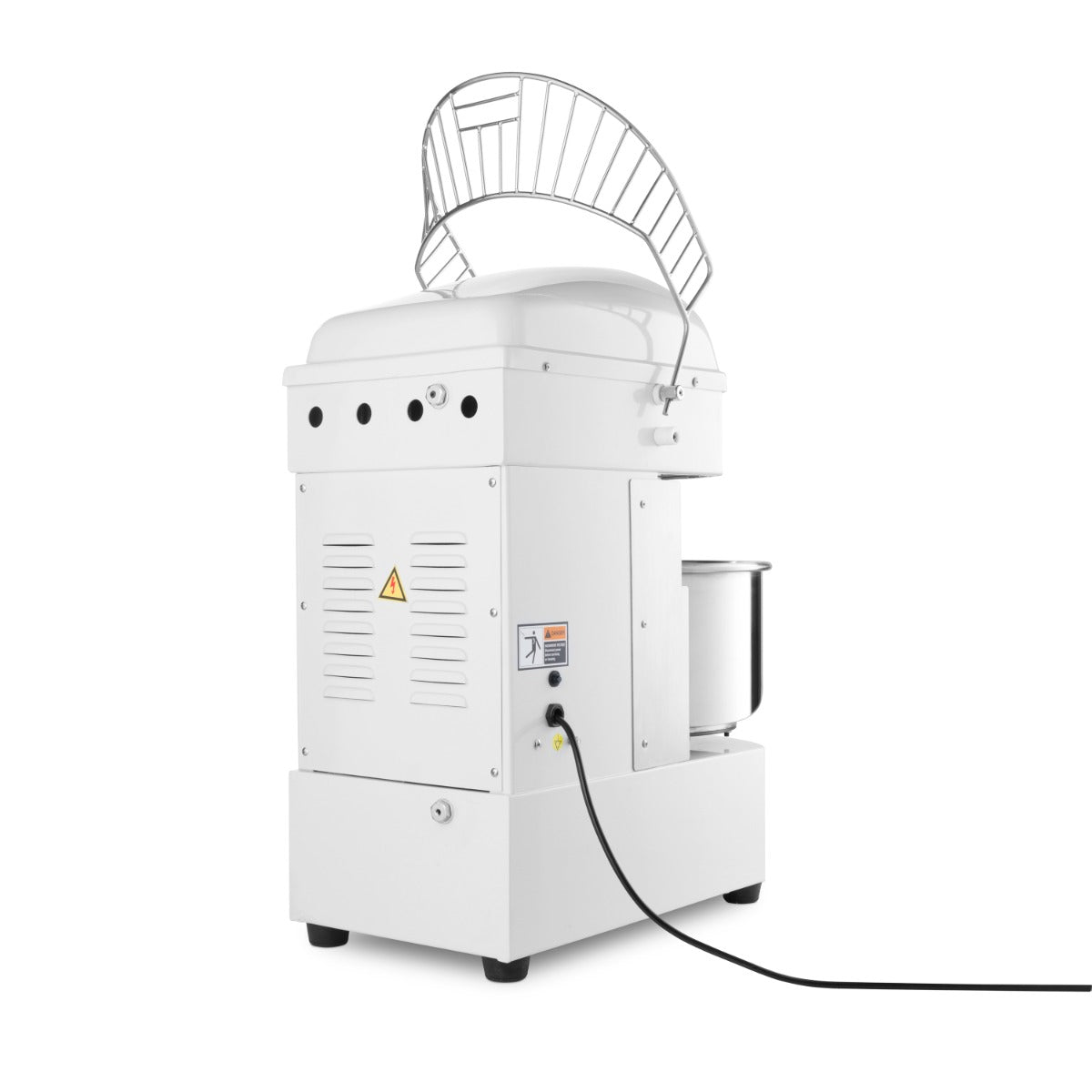 Pétrin à spirale Maxima 20 L pour 13 kg de pâte, avec deux vitesses, idéal pour la pâte à pain ou pâtisserie.