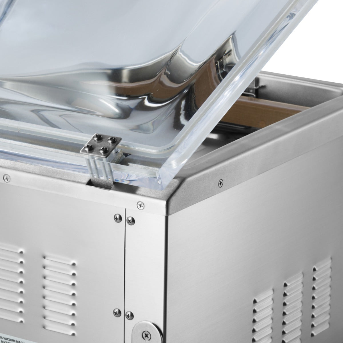 Machine à emballer sous vide Maxima avec joint de 29 cm, chambre compacte L35 x P30 x H11 cm, pour emballages alimentaires.