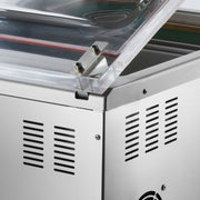 Machine à emballer sous vide Maxima, chambre de 70 cm, avec joint, dimensions W72 x D61 x H21,5 cm, pour emballage alimentaire.