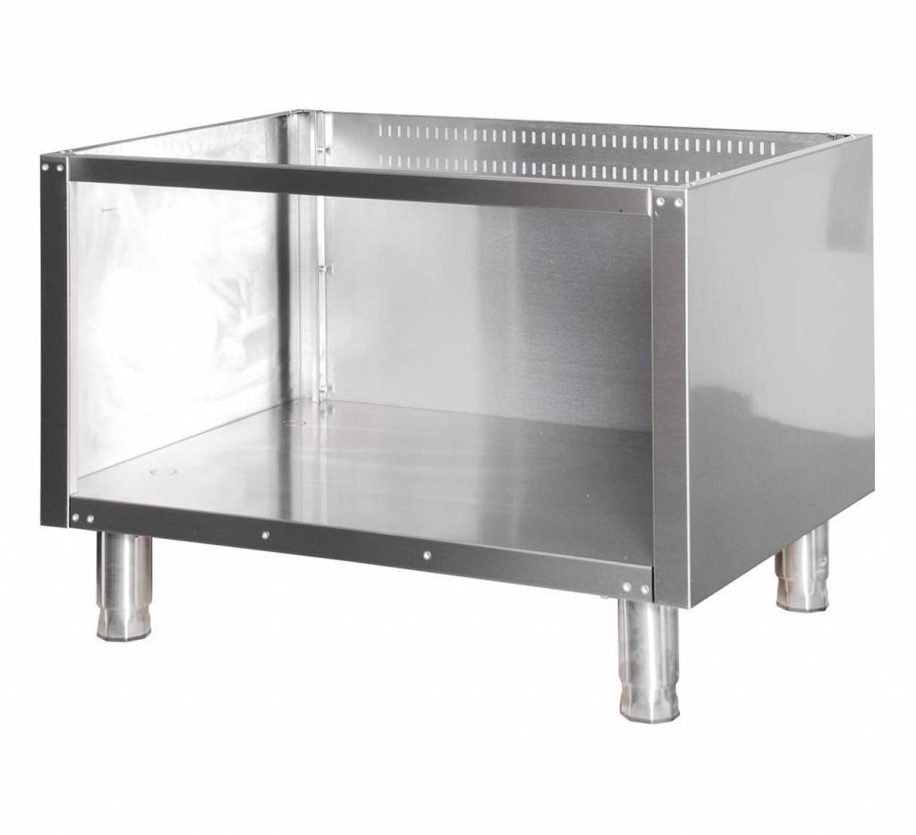 Support lourd pour unité double de la ligne de cuisson 700 Maxima, profondeur 70 cm, ouvert, sans portes.