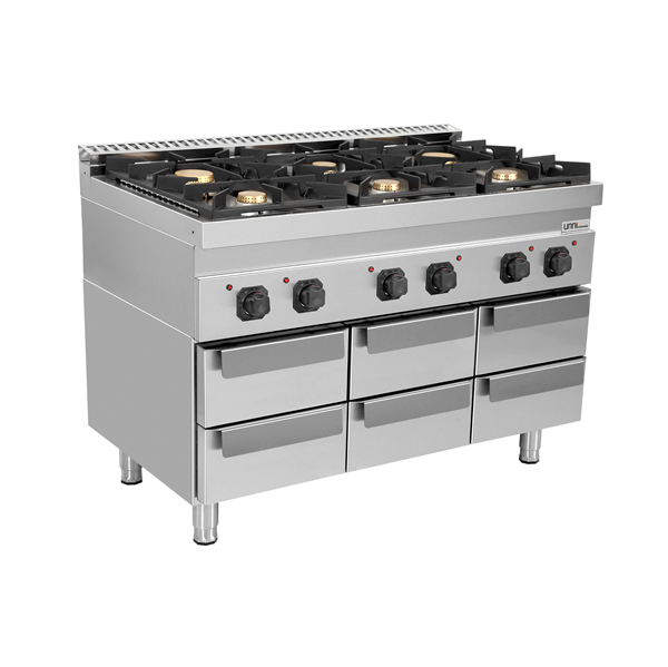 UnderComptoir 1200mm – With 6 Drawers - 7030UB-C - Unninox - image 5