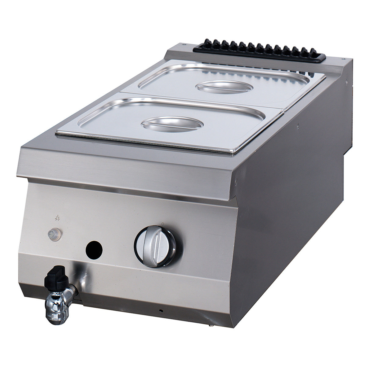 Premium bain-marie - single unit - 90 cm deep - gas