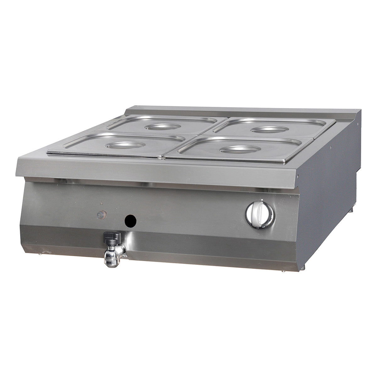 Premium bain marie - double unit - 90 cm deep - gas
