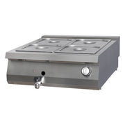 Premium bain marie - double unit - 90 cm deep - gas