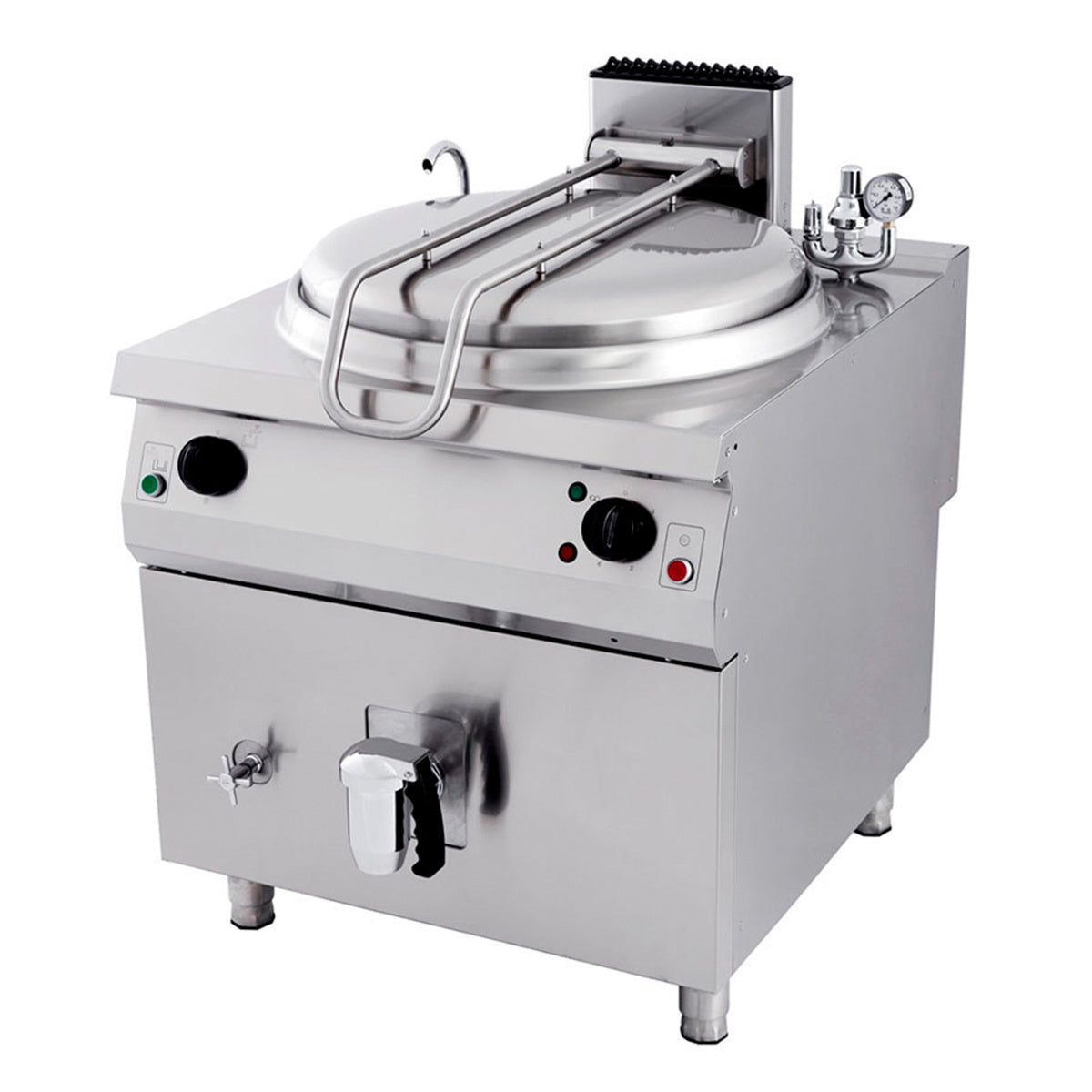Marmite électrique premium Maxima de 120L, ligne de cuisson 900, indirecte, profondeur 90 cm, pour cuisine professionnelle