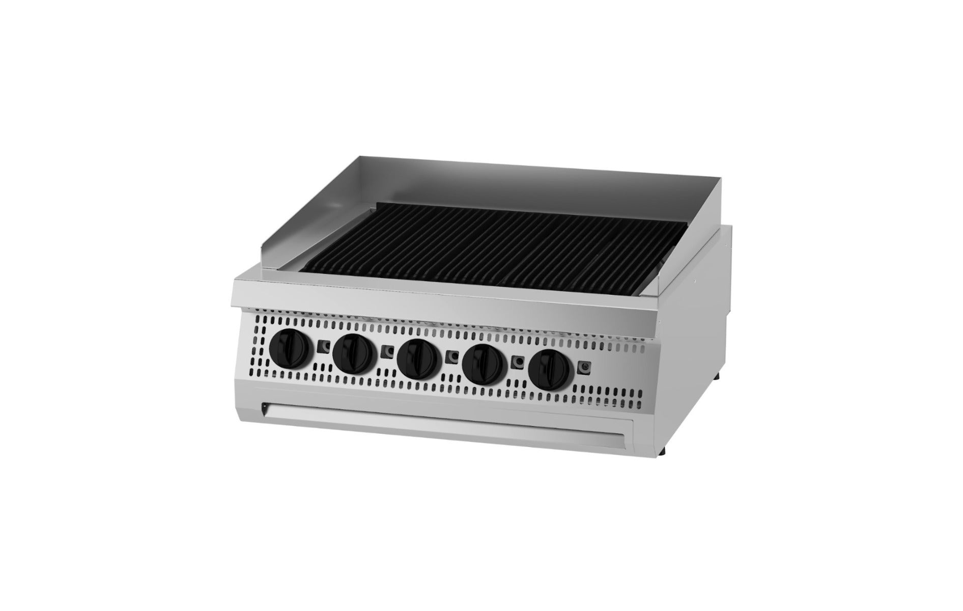 Heavy Duty Chargrill - double unit - 70 cm deep - gas