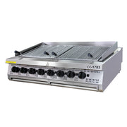 Premium chargrill - 8 zones - triple unit - 90 cm deep - gas